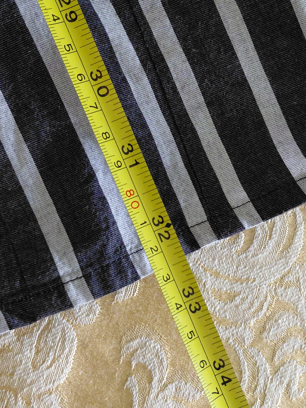 Tulip Black White Striped Button Front Tunic Shirt Size M Cotton - Picture 11 of 11